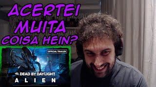 Alien  Dead by Daylight Trailer Oficial  REACT [upl. by Enirehs491]