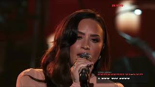 Demi Lovato  Hallelujah Live at SOMOS Live  October 14 [upl. by Ulu]