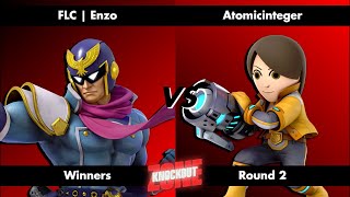 KnockOut Zone 19  SSBU Winners Round 2  Enzo Captain Falcon vs Atomicinteger Mii Gunner [upl. by Blumenfeld762]