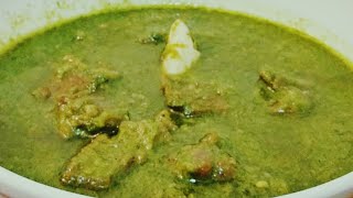 meat nonveg recipes Green Mutton Curry  With New Method And Very Tasty Dish  Sanobars Kitchen [upl. by Cirdor381]