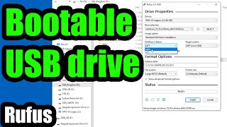 Bootable USB Flash Drive using Rufus MBRGPT LegacyUEFI [upl. by Shae]