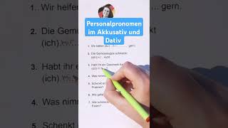 Personalpronomen im Akkusativ und Dativ  Learn German  German for beginners [upl. by Adiari]