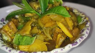 Kocho shak and khorisa recipe😋 Bengali ranna cooking fishranna [upl. by Annael]