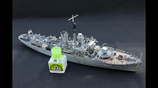 Revell 1144 scale Flower Class Corvette built as the Compass Rose from the film The Cruel Sea [upl. by Adirf]