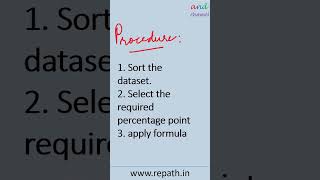 How to Calculate Percentile Shorts [upl. by Strang]