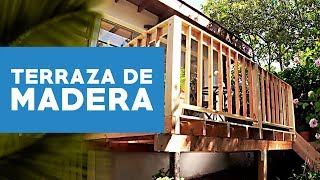 Cómo construir una terraza de madera [upl. by Lamrouex]