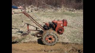 Simplicity VB Garden Tractor Plowing amp Disking [upl. by Assirim]