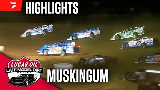 Freedom 60  Lucas Oil Late Models at Muskingum County Speedway 7624  Highlights [upl. by Mallen]