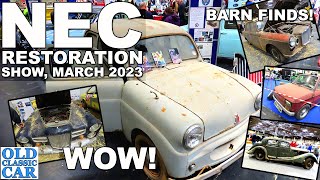 The NEC Restoration Show 2023  Barnfinds projects amp classic cars being repaired [upl. by Yluj]