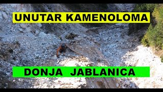 Kamenolom Donja Jablanica Detaljan snimak u niskom letu 4K dron [upl. by Tate]