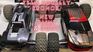 Team Corally Kronos XTR gets new paint and body options for Kronos 6s lipo running [upl. by Nahpos]