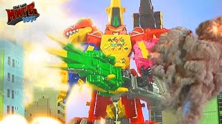 EPIC Titano Charge Megazord Battle amp Toy Review Power Rangers Dino Super Charge [upl. by Askari]