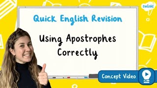 How Do You Use Apostrophes Correctly  KS2 English Concept for Kids [upl. by Ennovehc]