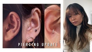 Helix amp AntiTragus Piercing Update and GETTING AN IMPROMPTU PIERCING  inspiroue [upl. by Brandtr]