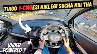 आख़िर 2024 वाली TATA TIAGO ICNG कैसी है चलाने में  Kya Lene लायक़ Hai [upl. by Laurella]