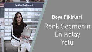 Boya Fikirleri Renk Seçmenin En Kolay Yolu [upl. by Roos686]