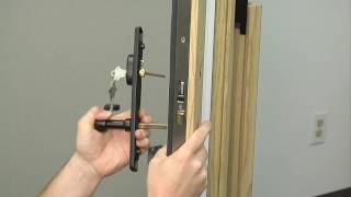 How To Replace the Single Point Handleset on a Siteline Wood Swinging Patio Door [upl. by Revkah]