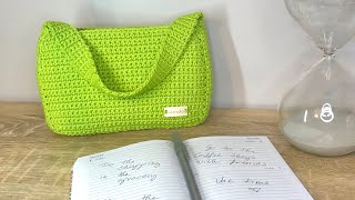 How to Crochet a Handbag Bag Purse Easy Beginner Friendly Step by Step [upl. by Ellora434]