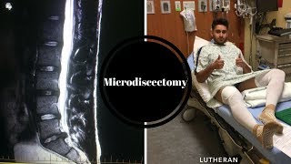 Microdiscectomy 1 Day Post Surgery L5S1 [upl. by Evita]