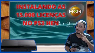 Como Instalar as 15000 licenças no PLAYSTATION 3 [upl. by Aieken]