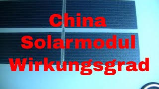 Solarmodule aus China Wirkungsgrad Berechnen  eflose 985 [upl. by Akirret720]