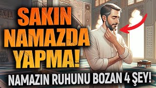 Namazın Ruhunu Bozan 4 Etken SAKIN BUNLARI NAMAZDA YAPMA [upl. by Ellierim]