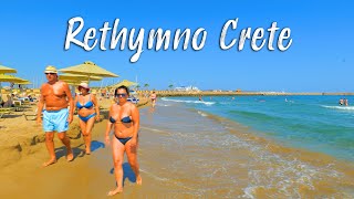 Crete Greece Rethymno Crete walking tour 4k Greece 2022 [upl. by Sosthenna926]