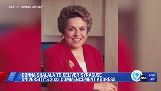 Donna Shalala to deliver Syracuse Universitys 2023 Commencement Address [upl. by Elam]