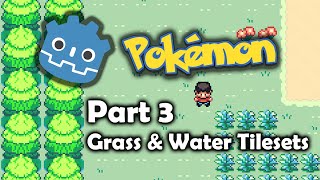 Make a Pokemon Game in Godot  Grass amp Water Tilesets 3 [upl. by Yssirk]