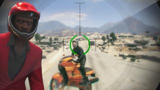 HILARIOUS BIKERS VS SNIPERS GTA 5 Funny Moments [upl. by Huskamp]