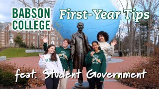 Babson College FirstYear Tips feat Student Government [upl. by Gar]