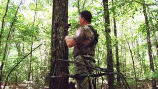 How to safely install and use a climbing tree stand [upl. by Yorke884]