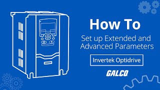 Invertek Optidrive  Setting Extended and Advanced Parameters [upl. by Akoyin]