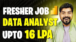 Fresher Data Analyst Job with Salary upto 16 LPA 🚀🚀 [upl. by Norrag]