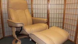 Ekornes Stressless Senator Recliners Sand Paloma Natural Stained [upl. by Marbut]