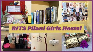 BITS Pilani Hostel Room Tour  Girls Hostel Room Tour  HOSTEL ROOMS at BITS Pilani [upl. by Nadda98]