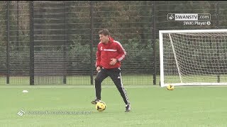 Swansea City Video Training  30th October 2013 [upl. by Nerrad432]