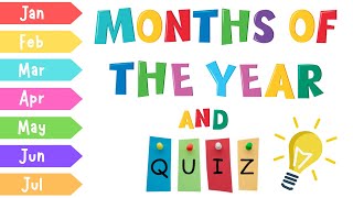 Sing Along with the Months of the Year Song  Fun Nursery Rhymes for Kids [upl. by Issiah742]