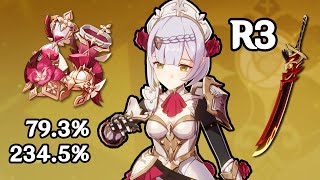 I Built Noelle For 3 Years – 245CV C6 Triple Crown DPS Noelle Build Showcase – Genshin Impact [upl. by Aevin]