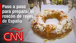 Receta aprende a preparar el roscón de reyes español junto a un experto maestro pastelero [upl. by Mellie615]