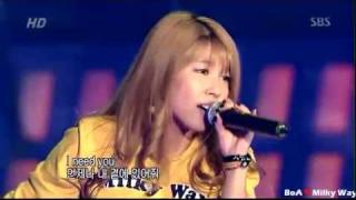 LIVE BoA 보아  Beat of Angel 천사의 숨결 amp Milky Way [upl. by Messere]