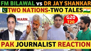 PAK FM BILAWAL VS DR JAY SHANKAR  TWO NATIONS TWO TALES  PAK MEDIA REACTION ON INDIA  REAL TV [upl. by Ahsita]