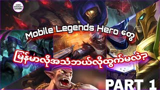 Mobile Legends Heroes in Myanmar Voice Part 1  MLBB [upl. by Riamu92]