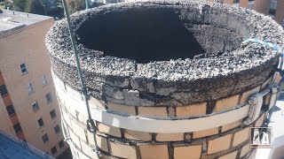 Brick Chimney Exterior amp Interior Repair [upl. by Valdes]