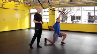 TRX Forward Lunge with Hip Flexor Stretch [upl. by Alasteir]