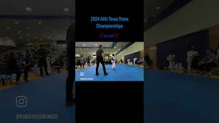 TEXAS AAU STATE CHAMPIONSHIPS taekwondo aau competition martialarts [upl. by Sadella]