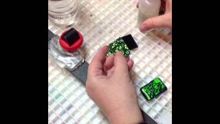 how to make a fused glass dichroic pendant [upl. by Kcired]