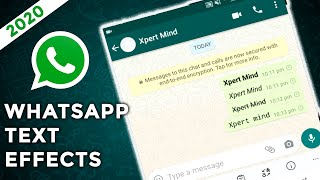 How To Add Effects To Text Messages In Whatsapp  New 2023 Updated [upl. by Gilus]