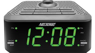 🕧⏰🎶🔦💤📻ReviewNelsonic AMFM Radio amp Projection Alarm ClockModel NLC627 [upl. by Aneehsirk26]