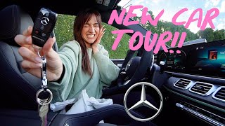 NEW CAR TOUR 2024 Mercedes Benz GLE 53 AMG Vlogmas Day 6 [upl. by Aylmar]